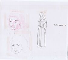 Mrs. Nicely Original Art Animation Pencils 3 View picture