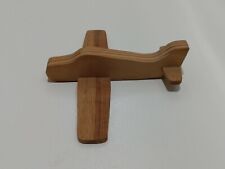 Wooden Airplane Hand Made Good Condition picture