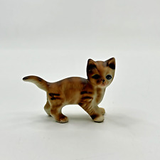 Vintage Miniature Cat Ginger & Brown Figurine 2.5
