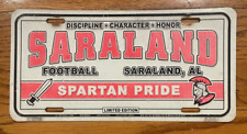 Saraland Alabama Football Booster License Plate Car Tag picture