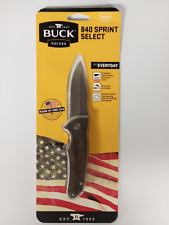 Buck Knives 840 Sprint Select Folding Knife Green NIP USA made picture