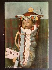 Postcard Native American Indian Baby in Papoose picture