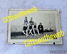 Vintage Photo AFFECTIONATE SHIRTLESS Muscular MEN At Beach IN LOVE Gay int 1940s picture