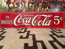 Vintage COCA COLA TIN Tacker COKE SIGN 1920's Shonk Works Co. picture