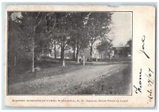 1907 Masten Homestead Farm Wallkill NY, Showing Shade Trees On Lawn Postcard picture