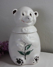 Vintage McCoy USA Snow Bear Cookie Jar Canister 1960's picture