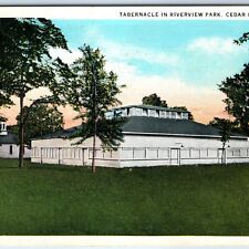 c1910s Cedar Falls IA Riverview Park Tabernacle Building River Teich Church A229 picture