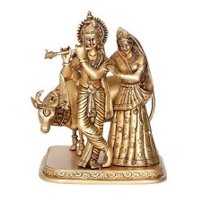 Handicraft Brass Radha Krishna Statue or Murti  Showpiece Decoration Diwali  picture