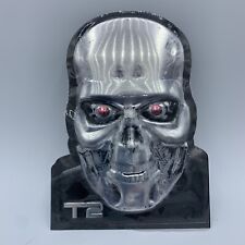 T2 Terminator 2 Stamped Tin Skull Face Plaque Loot Crate T2 7
