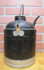 B&O RR Old Oil Can Baltimore Ohio Railroad Train Metal Bucket Handle Spout picture