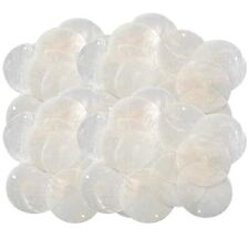 60 Pack 2 Inch Round Capiz Sea Shells with Holes for Wind Chimes Jewelry picture