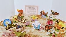 The Franklin Mint butterflies of the World/ Porcelain Sculptures lot of 12 picture