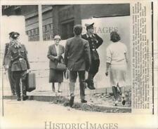 1962 Press Photo East German border guard helps Anna Szcygielski to the West. picture