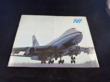 1969 PAN AM Boeing 747 Aircraft Airline Promotional Brochure Book picture