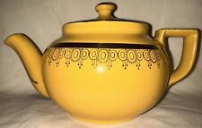 Vintage Yellow Hall China Co 6 Cup Teapot with Lid 1920-1950s picture