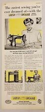 1950 Print Ad New Home Sewing Machines Happy Lady Easiest Sewing picture