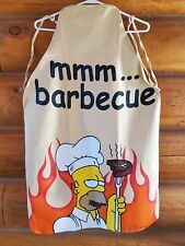The Simpsons Homer MMM Barbecue Novelty Apron 2002 picture