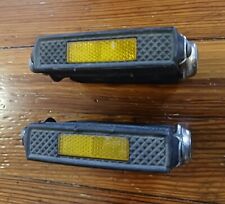 VTG RALEIGH 9/16 SMALL REFLECTOR PEDALS CHOPPER SPORTS SUPERBE TOURIST RUDGE BSA picture