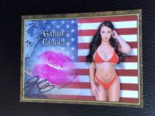 Adult Film Star Gabbie Carter  Autograph Signed Kiss Card AVN Bangbros Actress🔥 picture