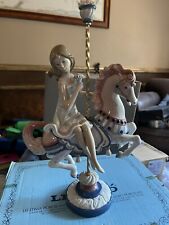 LLADRO RETIRED COLLECTIBLES  FIGURINE GIRL ON CAROUSEL HORSE ITEM 1469 picture