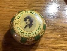Antique early 1900’s face powder from A.M.Buch wig maker company Philadelphia Pa picture