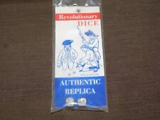 1976 HISTORICAL DOCUMENTS REVOLUTIONARY WAR AUTHENTIC REPLICA DICE UNOPENED picture
