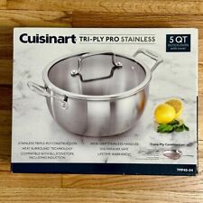 CUISINART~ Tri-Ply Pro Stainless - Induction Ready - 5 Qt DUTCH OVEN POT w/cover picture