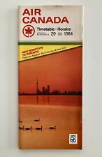 Air Canada timetable 1984/04/29 April 29 Expo Vintage 80s picture