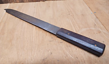 Antique 19th Century Carbon Steel Chef Kitchen Knife Wood Handle 18