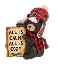 Ganz Winter Bear Message Figurine 