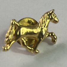 Horse Galloping Gold Tone Vintage Lapel Pin picture