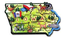 Iowa The Hawkeye State Artwood Jumbo Fridge Magnet picture