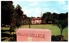 Rollins College Winter Park FL Landscape Sign Vintage Postcard-K2-52 picture