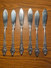 Vintage Russian Melchior Silver Plated Cake/Butter/Cheese/Fish Knives Set 6 pcs picture
