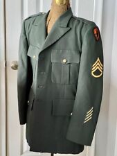 VTG WWII ARMY SGT 1ST CL A E7 MILITARY DRESS JACKET UNIFORM AVIATION TRAINING picture