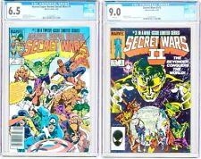 Marvel SUPER-HEROES SECRET WARS #1 CGC 6.5 + SECRET WARS II #3 CGC 9.0 Key SET picture