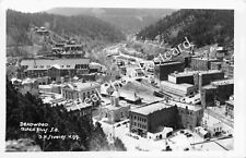RPPC Deadwood South Dakota Aerial View of Mining Town c1950s Vintage SD Postcard picture