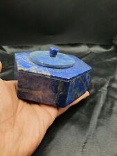 Vintage Natural Lapis Lazuli Handmade Ashtray From Afghanistan picture