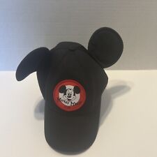 Vintage Mickey Mouse Club Snap Back Hat With Ears Walt Disney Made In USA Adult picture
