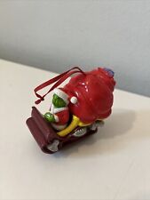 The Grinch Christmas Ornament Sleigh How The Grinch Stole Christmas Seuss VTG picture