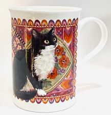 Crown Trent Tuxedo Cat Mug Black White Kitten Fine Bone China picture