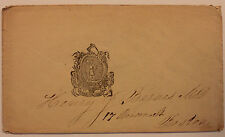 Original 1850s Envelope with Massachusetts State Seal No Postage picture