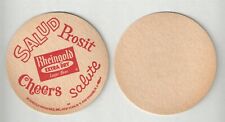1950s RHEINGOLD EXTRA DRY BEER {SALUD PROSIT CHEERS SALUTE} UNUSED COASTER 3.5