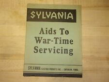 SYLVANIA AIDS WAR-TIME SERVICING ELECTRIC PRODUCTS RADIO MANUAL  picture