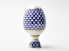 22K Gold Cobalt Net Easter Egg Lomonosov porcelain picture