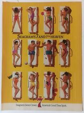 Seagram’s 7 Crown 1989 Vintage Print Ad 8x11 Inches Bar Decor picture