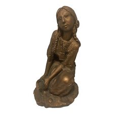 Universal Statuary 1980 large Native American Girl  Maiden picture