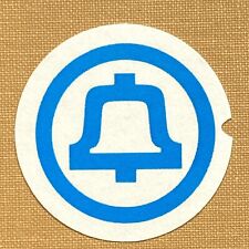 DIAL CARD INSERT Blue Western Electric Bell Logo 1.5” Paper Insert Dial Card picture