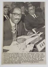 1969 Answar Sadat UAE Islamic Summit Morocco Caglayangil Vtg Press Wire Photo picture