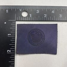 c 1910s STATE SEAL MASSACHUSETTS (In Latin) Tobacco Leather Premium 28Y8 picture